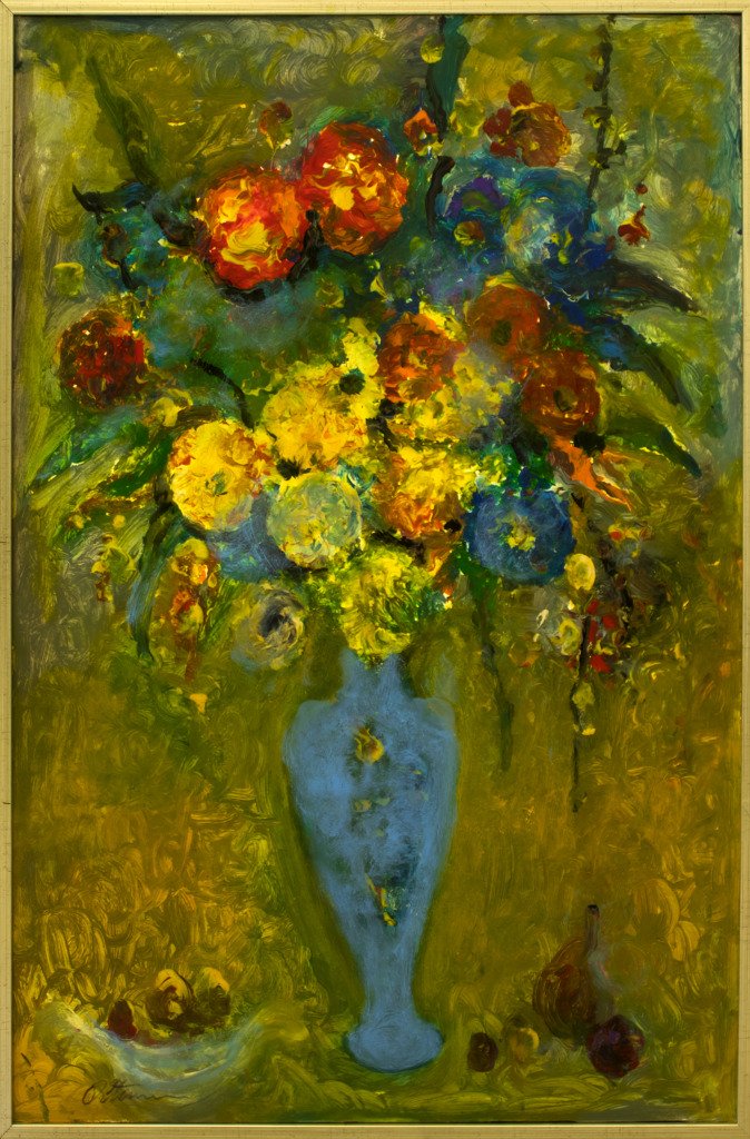 Eflorescență pe Fundal Măsliniu