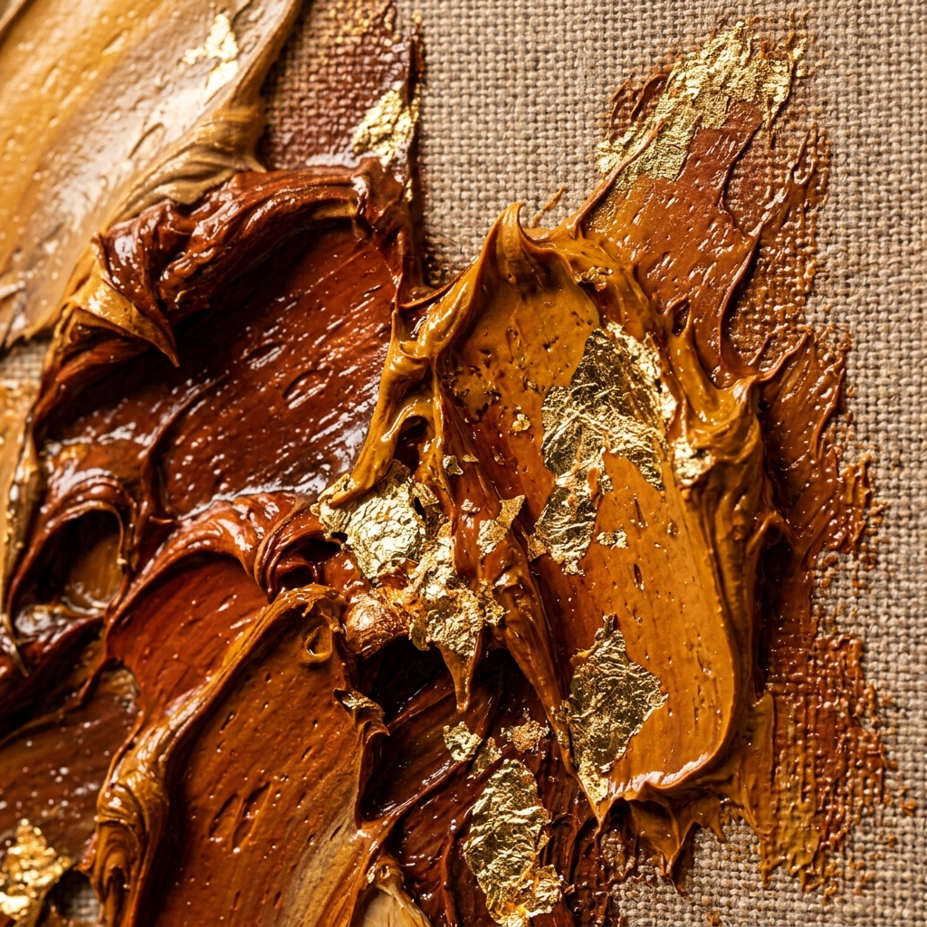 Textura Sculpturală Impasto Macro